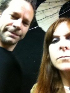 Al and Nik in his studio